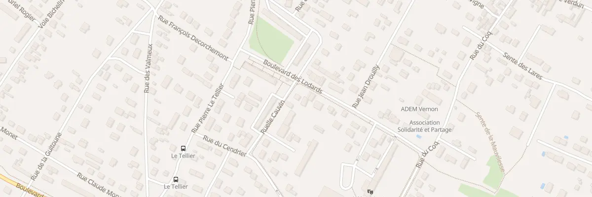 Plan du 1 Rue du Cendrier à Vernon
