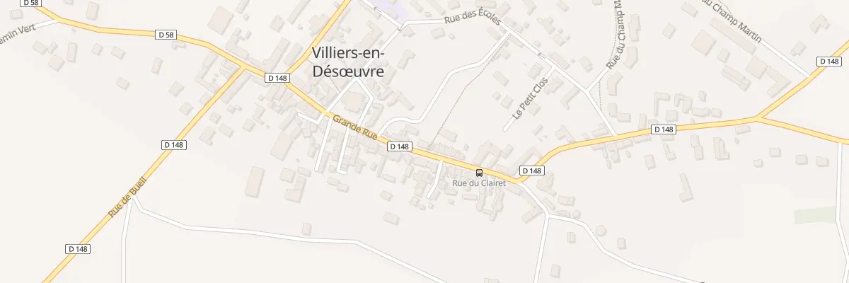 Plan du 18 Grande Rue à Villiers-en-Désœuvre