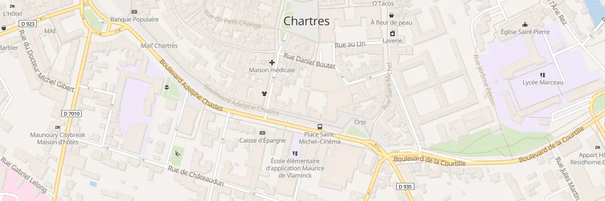 Plan du 10 Bd Chasles à Chartres