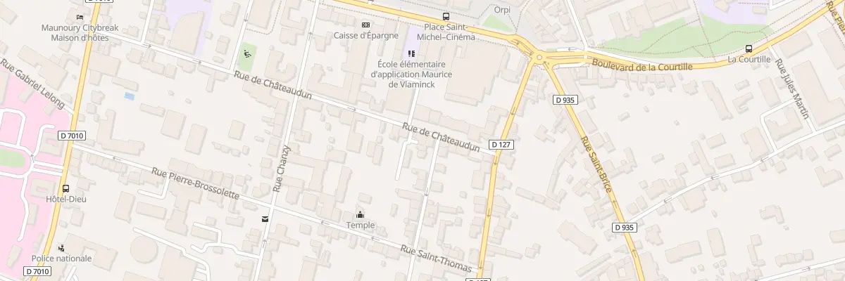 Plan du 13 Rue de Chateaudun à Chartres