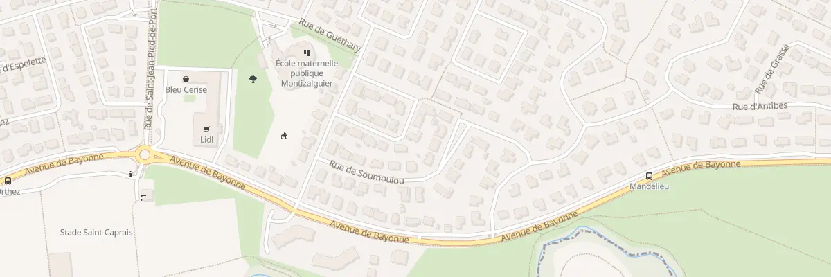 Plan du 12 Rue d’Arudy à L’Union