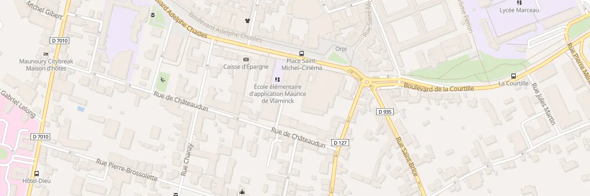 Plan du 3 Bd Chasles à Chartres
