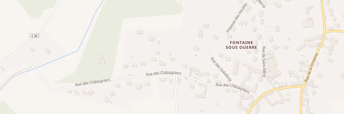 Plan du 12 Rue des Chataigniers à Ouerre