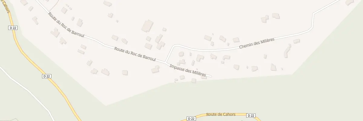 Plan du 680 Che des Millieres à Flaujac-Poujols