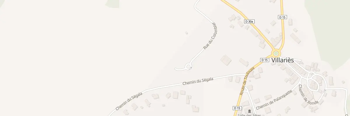 Plan du 14 Rue du Colombier à Villariès