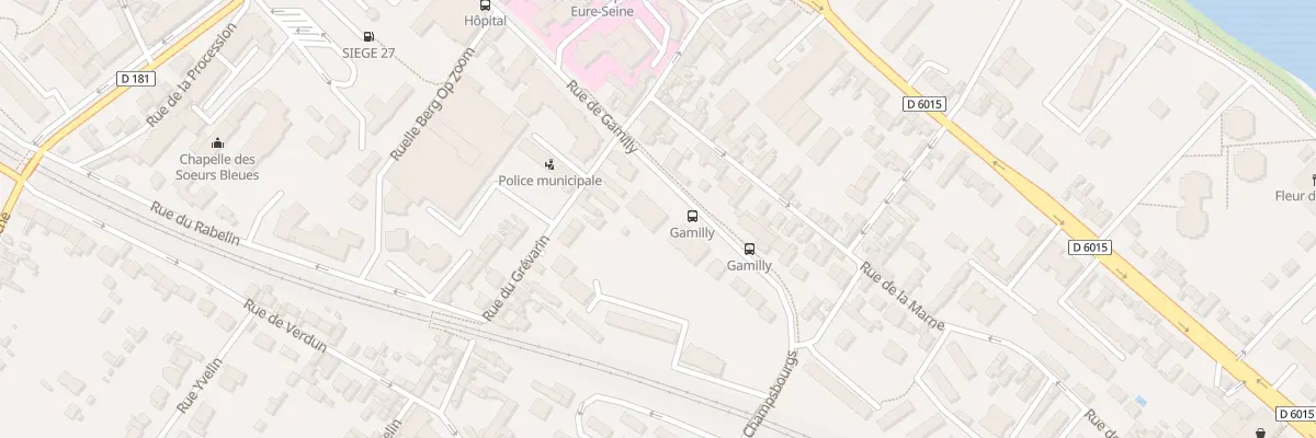Plan du 21 Rue Gamilly à Vernon