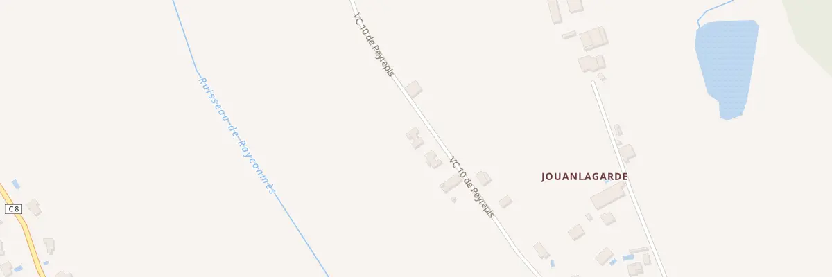 Plan du 2400 Peyrepis à Génébrières
