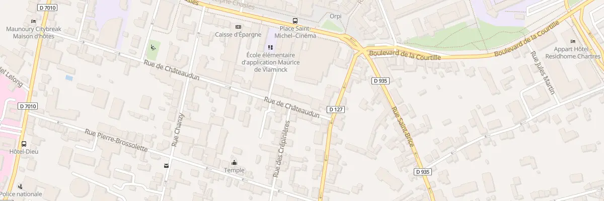 Plan du 4B Rue de Chateaudun à Chartres