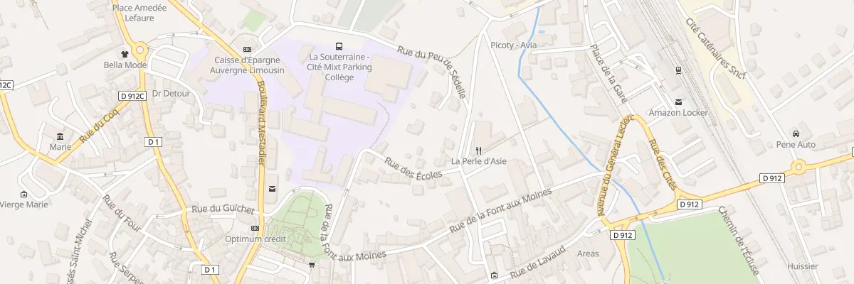 Plan du 5 Rue des Écoles à La Souterraine