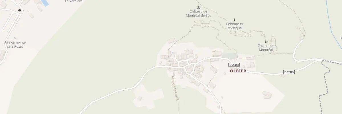 Plan du 944 Olbier à Auzat