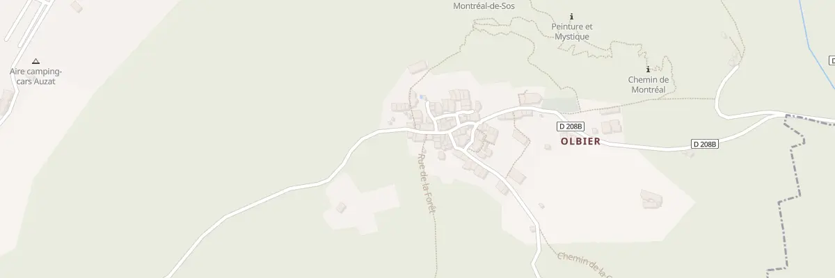 Plan du 539 Olbier à Auzat