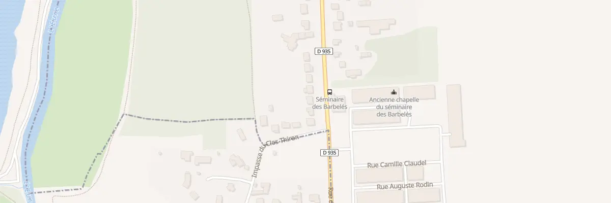 Plan du 33 Rue des Bellangeres au Coudray