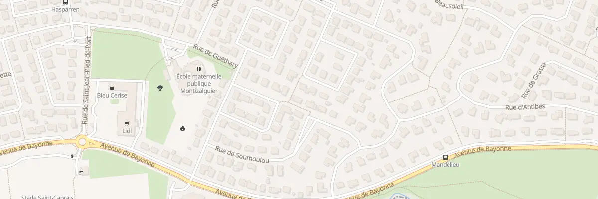Plan du 18 Rue d’Arudy à L’Union