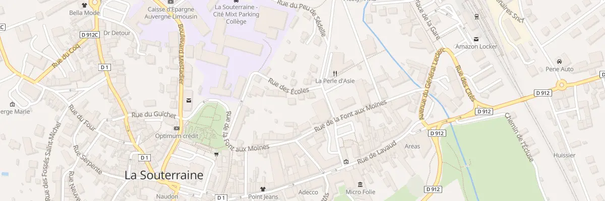 Plan du 6 Rue des Écoles à La Souterraine