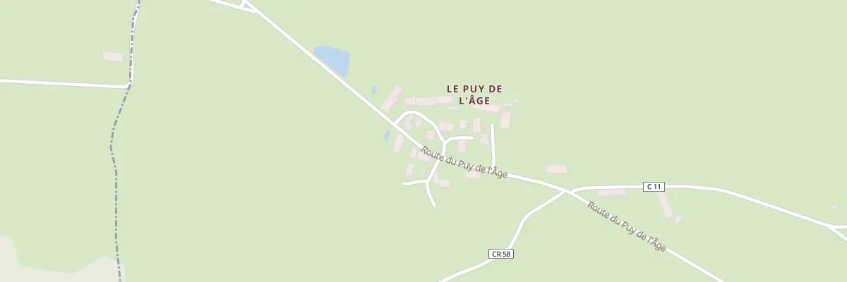 Plan du 20 Rte du Puy de l’Age à Celon