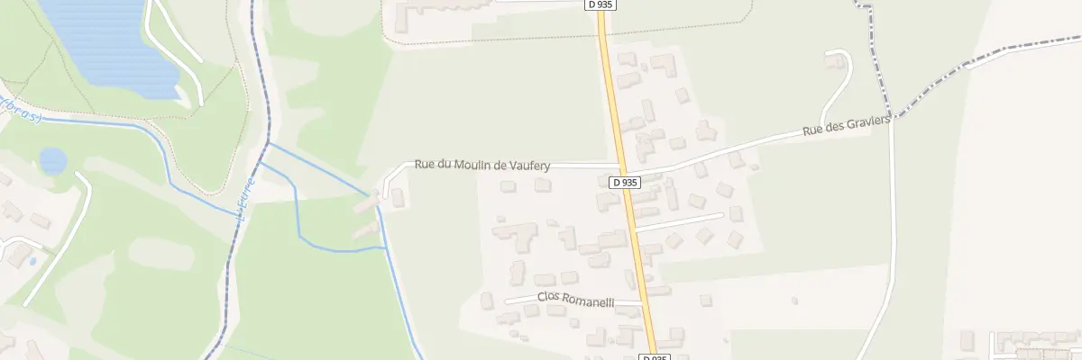 Plan du 7 Rue du Moulin de Vaufery à Morancez