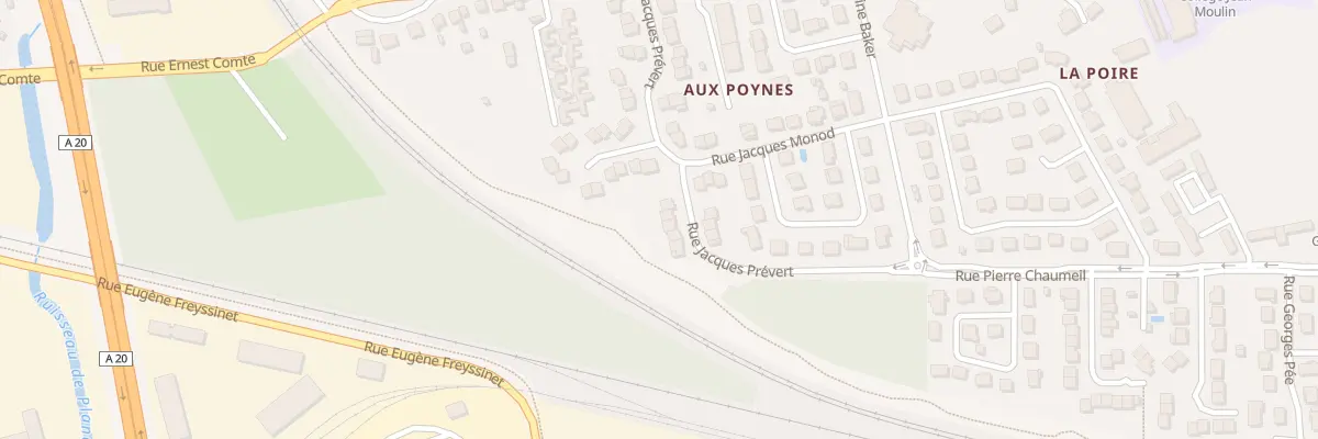 Plan du 30 Rue Jacques Prevert à Brive-la-Gaillarde