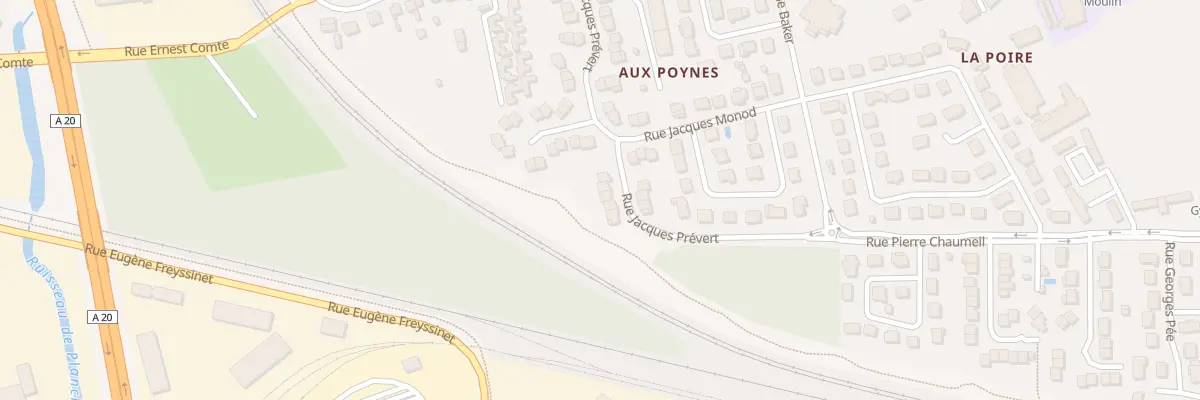 Plan du 32 Rue Jacques Prevert à Brive-la-Gaillarde