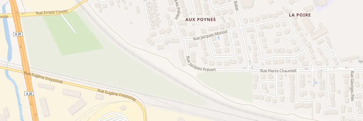 Plan du 34 Rue Jacques Prevert à Brive-la-Gaillarde