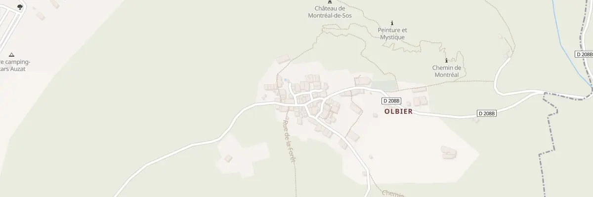Plan du 551 Olbier à Auzat