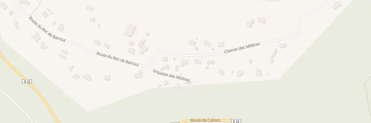 Plan du 740 Che des Millieres à Flaujac-Poujols