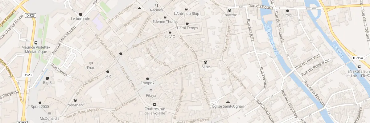 Plan du 10 Rue de la Pie à Chartres