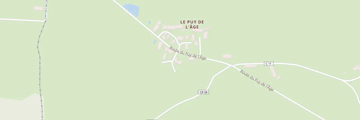 Plan du 9 Rte du Puy de l’Age à Celon