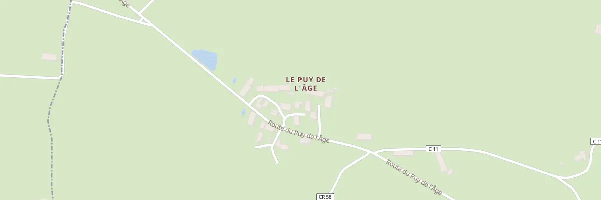 Plan du 16 Rte du Puy de l’Age à Celon