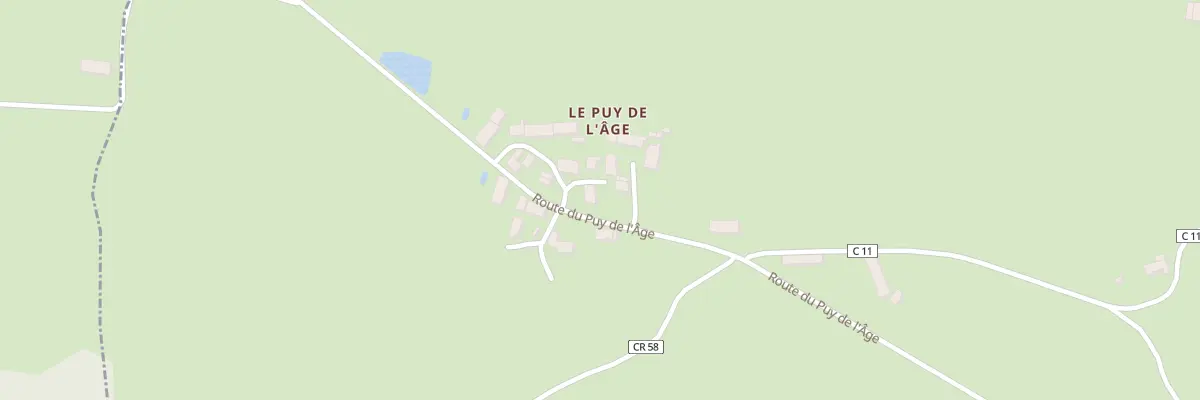 Plan du 14 Rte du Puy de l’Age à Celon