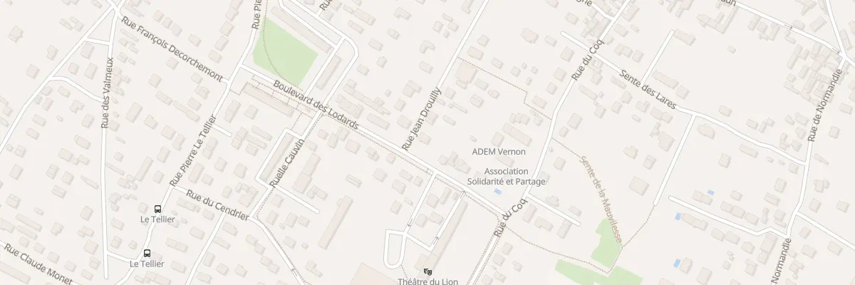 Plan du 29 Rue Jean Drouilly à Vernon