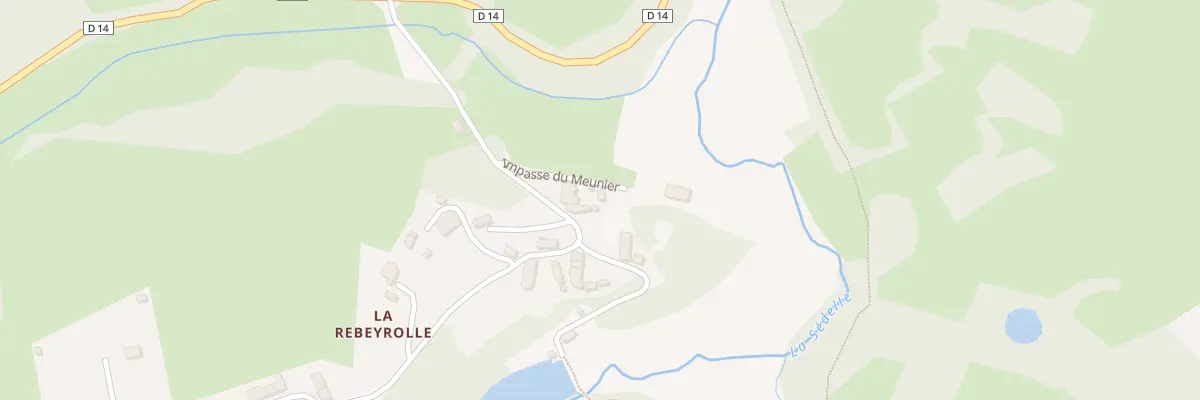 Plan du 2 La Rebeyrolle à Saint-Agnant-de-Versillat