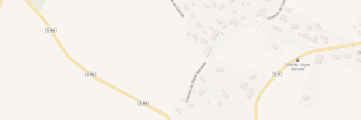 Plan du 155 Che de Vigne-Barrade à Villariès