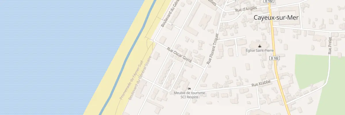 Plan du 77B Rue du Maréchal Joffre à Cayeux-sur-Mer