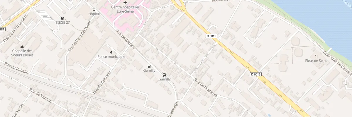 Plan du 92 Rue de la Marne à Vernon