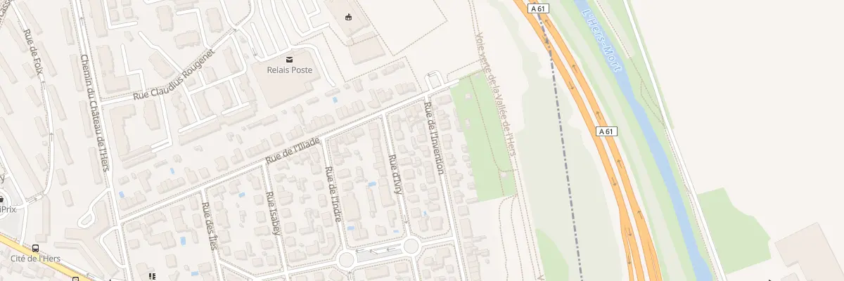 Plan du 49 Rue de l’Invention à Toulouse