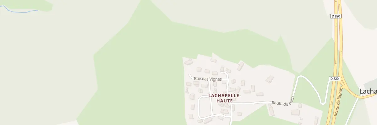 Plan du 5520F Lachapelle Haute à Lachapelle-Auzac