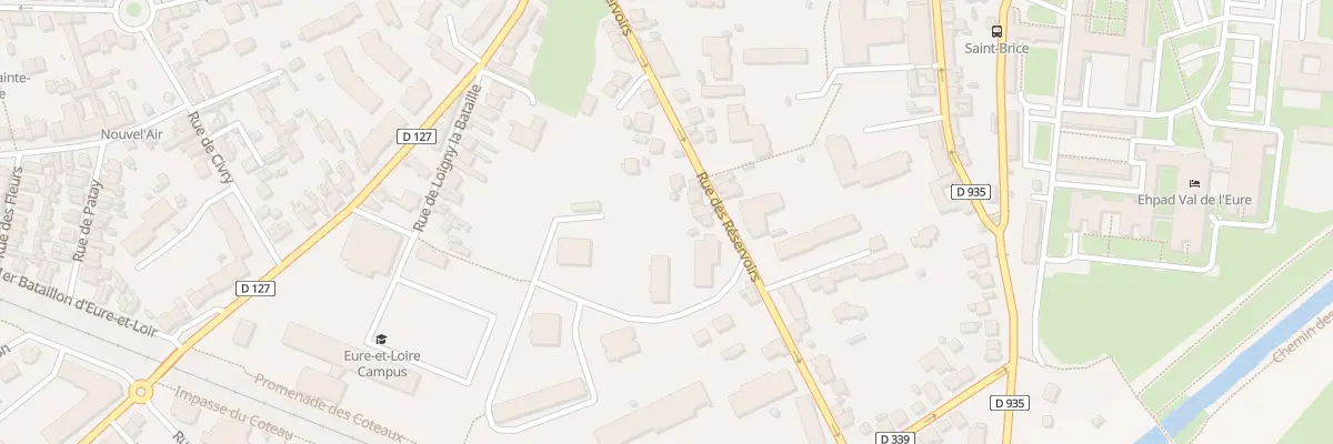 Plan du 22 Rue des Réservoirs à Chartres
