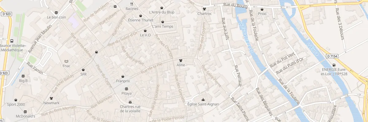 Plan du 6 Rue de la Porte Cendreuse à Chartres