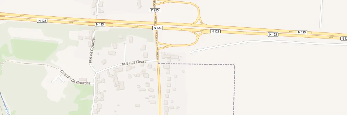 Plan du 4 Rue des Bellangeres au Coudray