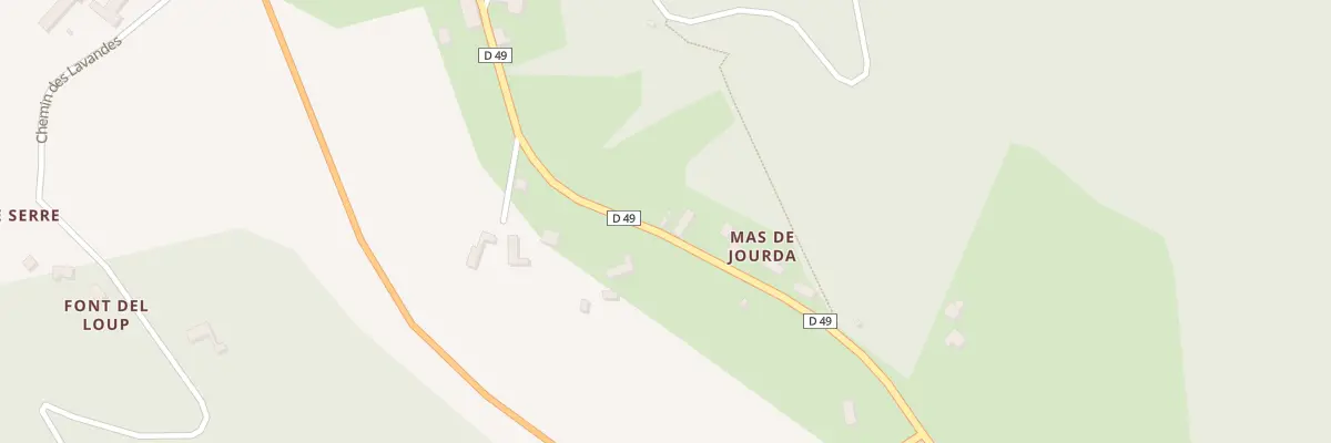 Plan du 5010 Mas de Jourda à Francoulès