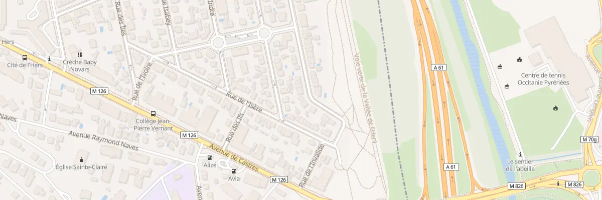 Plan du 9 Rue de l’Invention à Toulouse