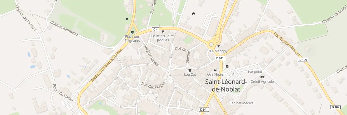 Plan du 6 Rue Victor Hugo à Saint-Léonard-de-Noblat