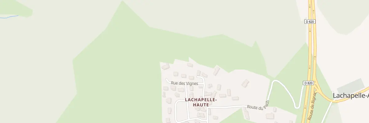 Plan du 5313 Lachapelle Haute à Lachapelle-Auzac