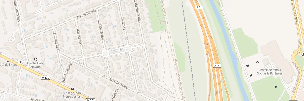 Plan du 24 Rue de l’Invention à Toulouse