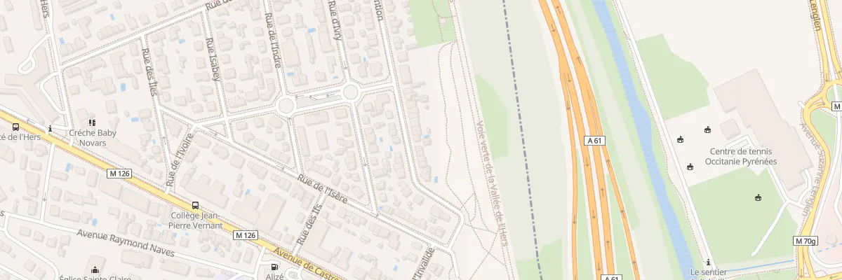 Plan du 12 Rue de l’Invention à Toulouse