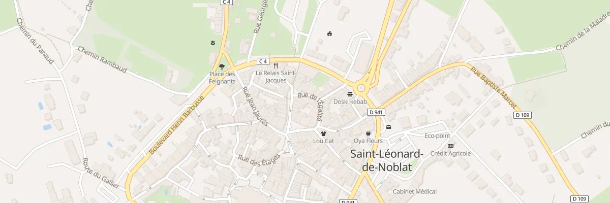 Plan du 13 Rue de l’Egalite à Saint-Léonard-de-Noblat