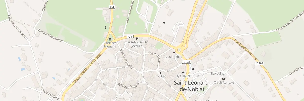 Plan du 14 Rue de l’Egalite à Saint-Léonard-de-Noblat
