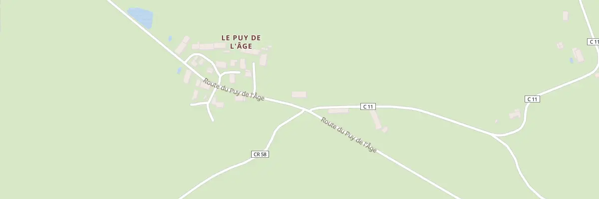 Plan du 8 Rte du Puy de l’Age à Celon