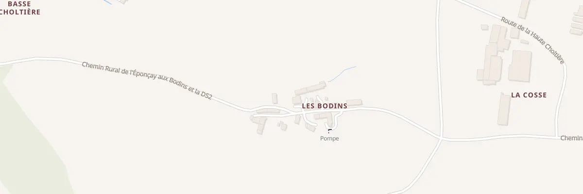 Plan du 10 Che des Bodins à Lye