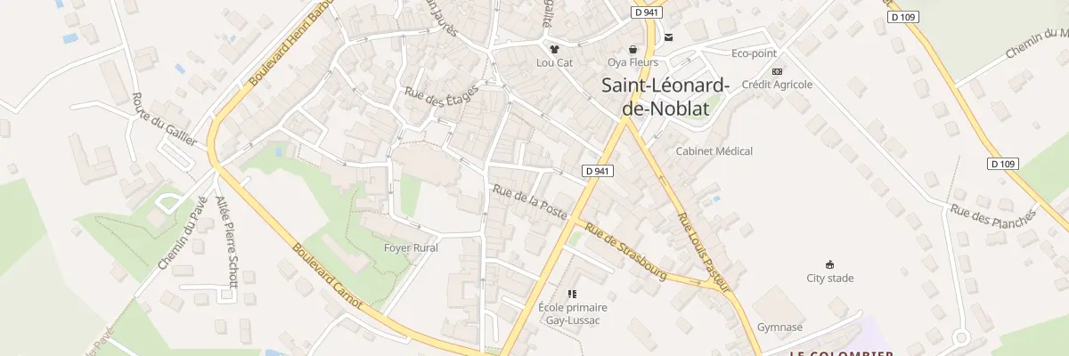 Plan du 2 Rue de la Poste à Saint-Léonard-de-Noblat